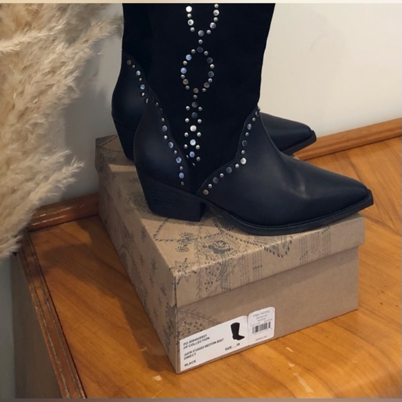 Free People Jaxson studded black suede boots - Picture 9 of 9